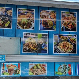 Some food photos on the Mariscos truck