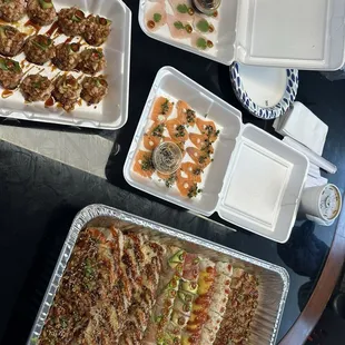 sushi, food, sashimi, sushi and sashimi