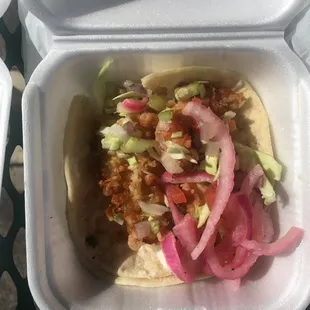 Fish Taco Al Pastor Taco