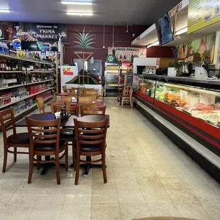 Seating approximately 6 tables.