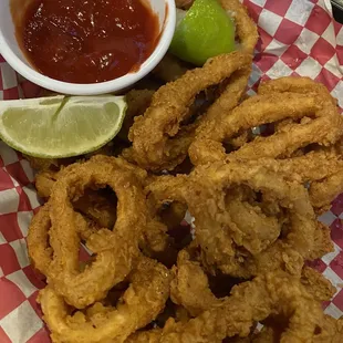 Fried calamari - super crispy!!