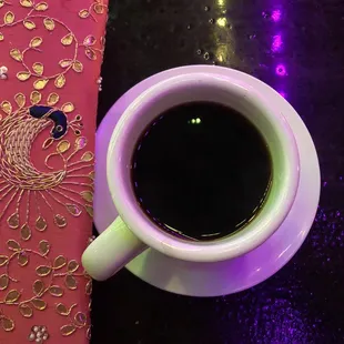 Black coffee / taza de café