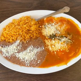Huevos ranchero . Very full of flavor