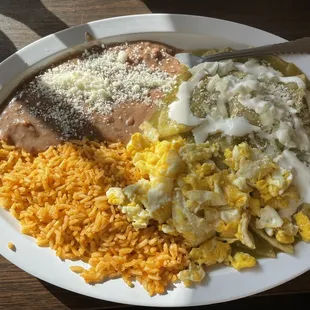 Chilaquiles verdes. Very tasty!