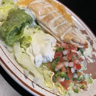 Chimichanga lunch special