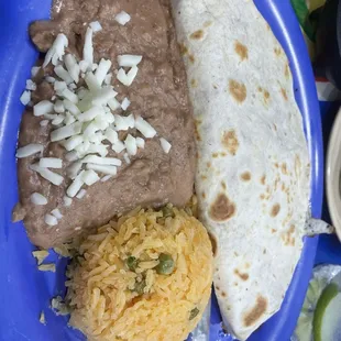 Chicken quesadilla combo