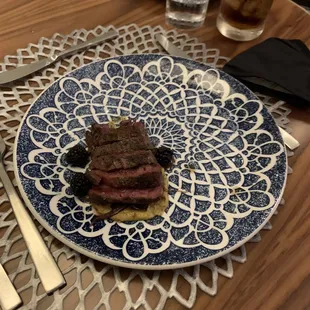 a plate of food on a table