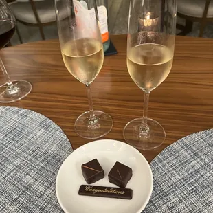 Complimentary treats for our honeymoon