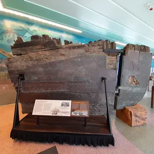 A wreck they found while digging up in the Marina. Many ships are in the buildout from the original shoreline of SF.