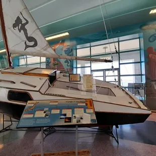 Some guy sailed here from Japan in this.