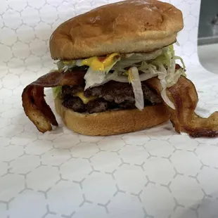 bacon and cheeseburger
