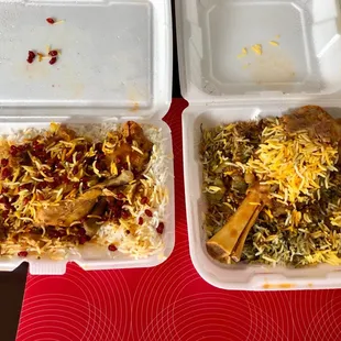 Zereshk Polo and Bagali Polo with Lamb