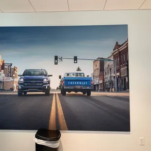 Photo in waiting area