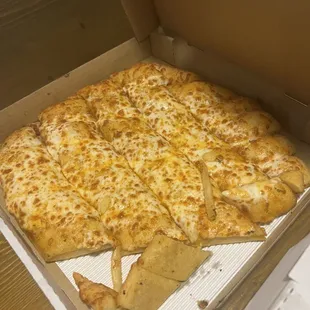 Brooklyn breadsticks that were a little undercooked but good