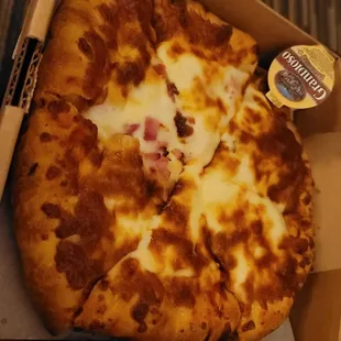 Small all the meats Deep dish Sicilian Pie $15.50