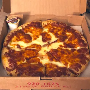 The Sicilian crust pizza!!