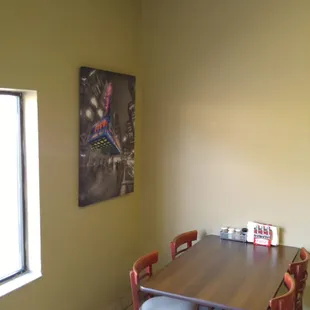 A few tables. Cozy :)