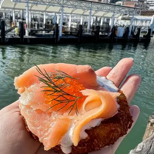 Bodega Bay Smoked Salmon Crispy Latkes