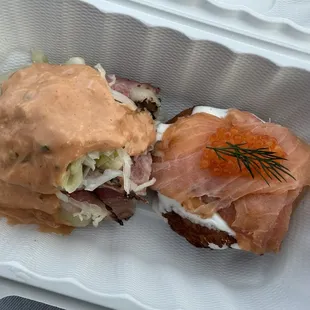 Reuben Latke, Bodega Bay Smoked Salmon Latke