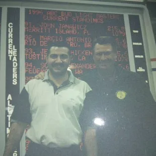 Hall of Famer Earl Anthony and myself at 1996 ABC Masters.