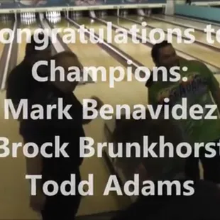 Winning the scratch trios with Todd Adams and Brock Brunkhorst.
