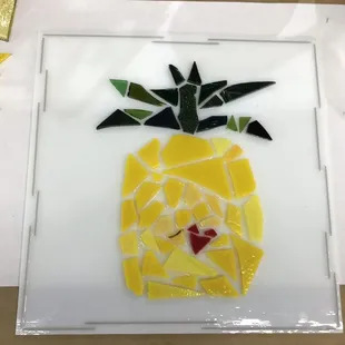 Pineapple glass fusing
