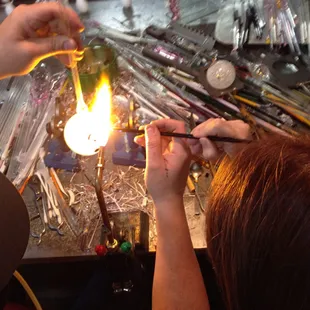 Making a glass ornament