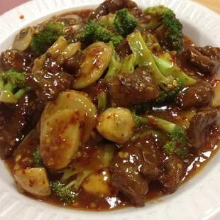 People thought they were brave enough to order my xxxx Hot Hunan Beef, but chickened out after the owners explained how hot