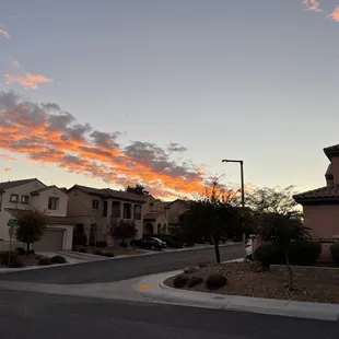 Sunset near Mark Rich Pizza