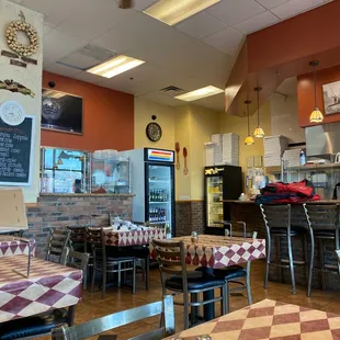 the dining area