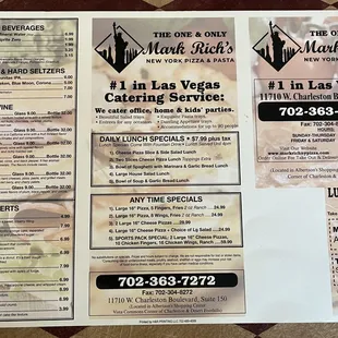 Front Of Menu