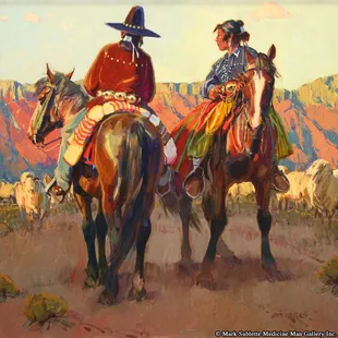 John Moyers one of the numerous Western Artists Medicine Man Gallery represents for over 25 years