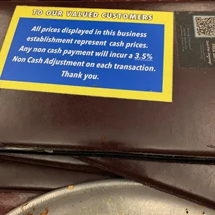 The 3.5% credit card charge