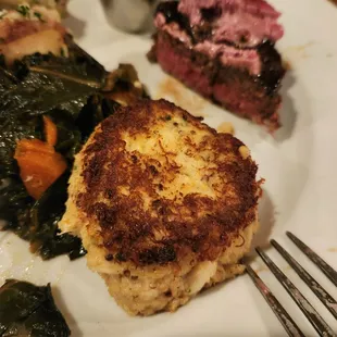 The crab cake was not Maryland, but still proper.