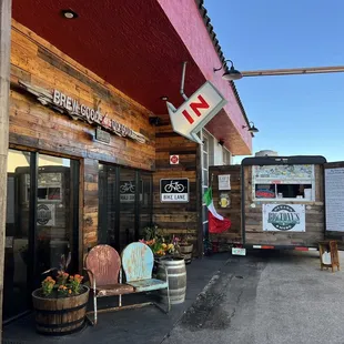 the outside of the building