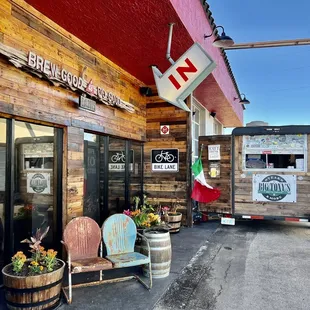 the outside of the building