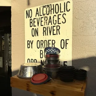Marker 48 Brewing, dog friendly and dog dishes in case you forgot yours