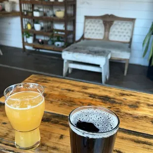 Root beer hard seltzer and blonde