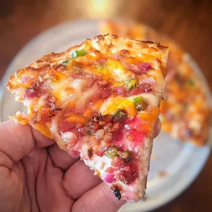 Jalapeno popper pizza