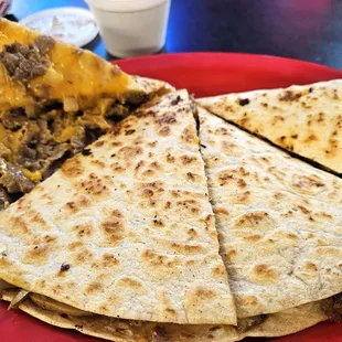 Awesome Cheeseteak Quesadilla!
