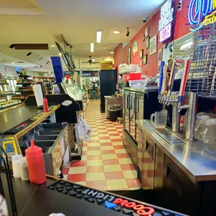 This is a look behind the counter of a seriously big place!