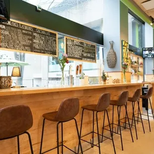 the interior of a restaurant