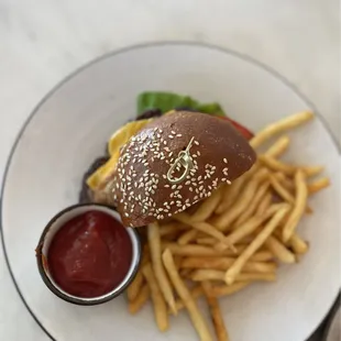 Cheeseburger, Frizzled Onions, Yuzu Pickles, Russian Dressing