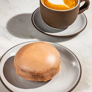 Coffee and Guava Cream Cheese Donut