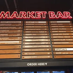 menus and prices