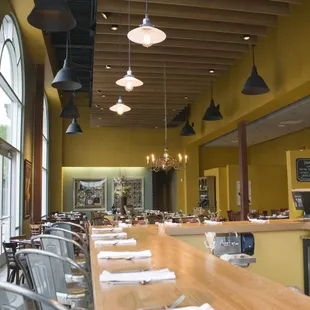 View from the bar where we craft cocktails with our house-infused liquors, garden herbs, and fresh fruits.