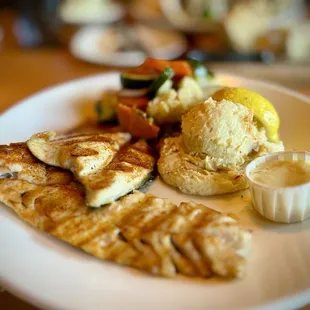 Red snapper and rainbow trout