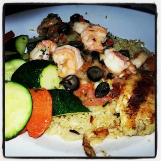 Snapper Veracruz and Shrimp