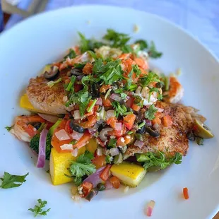Snapper Veracruz &amp; Shrimp / $24.50