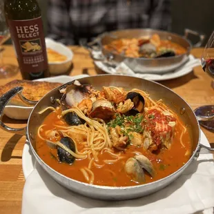 Fisherman&apos;s Stew and Hess Cabernet.  Absolutely delicious!